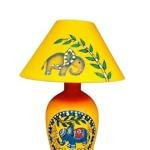 Dhalihouse Wooden Handicraft Bedside LED Table Lamp for Bedroom, Living Room, and Home Decor |