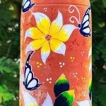 Dhali House Hand-Painted Clay Water Bottle – 1 Liter | Eco-Friendly & Artistic | Made in West Bengal