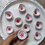 Hand-Painted Clay Diya Set – Traditional Bengal Art for Puja & Home Décor | Anisha’s Creation